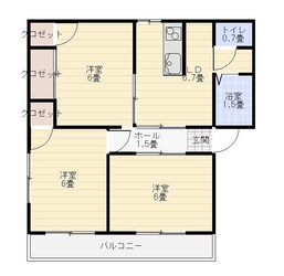 羽犬塚駅 徒歩43分 2階の物件間取画像